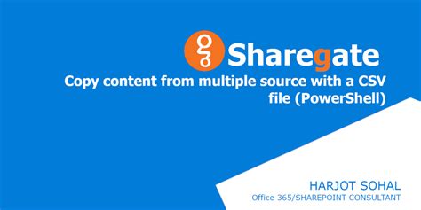 sharegate powershell copy site